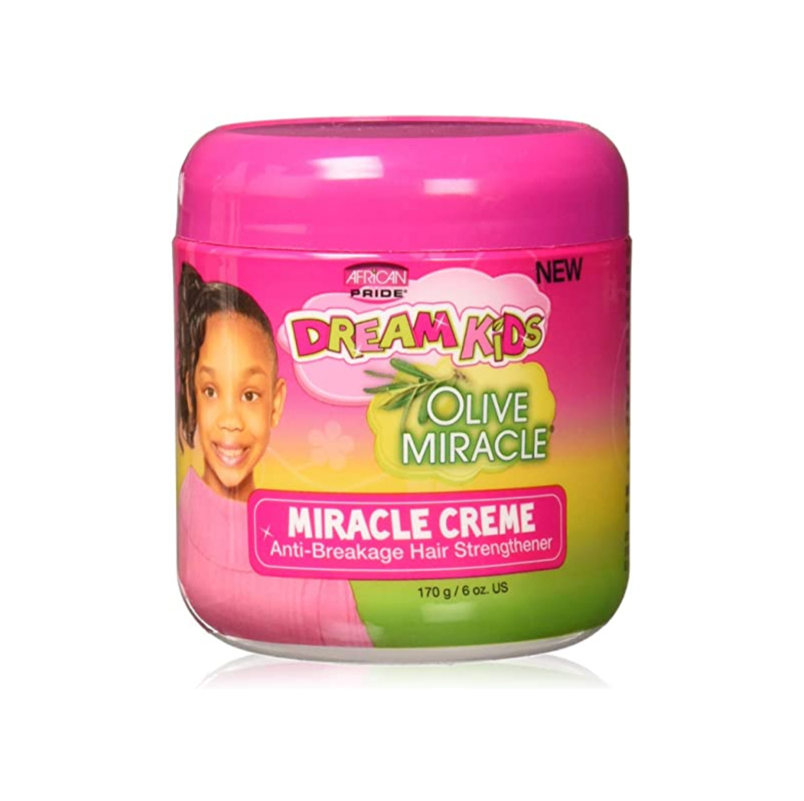 African Pride Dream Kids Olive Miracle Miracle Creme Anti Breakage Hair Strengthener 6oz