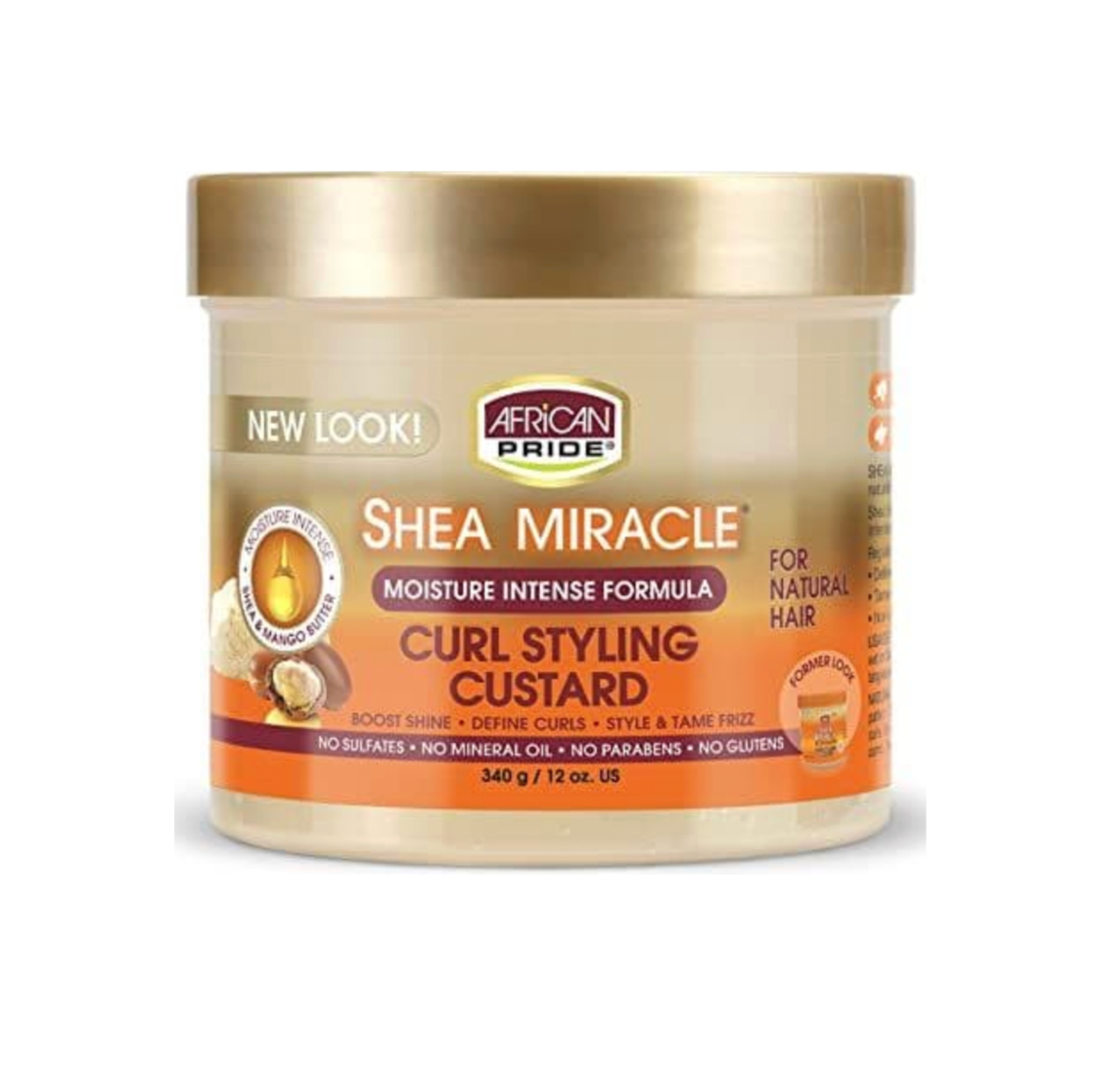 African Pride Shea Butter Miracle Moisture Intense Curl Styling Custard 340g