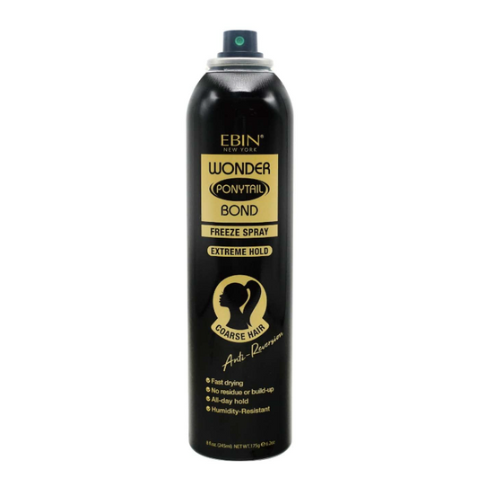 Ebin Wonder Ponytail Bond Freeze Spray - Extreme Hold 245ml