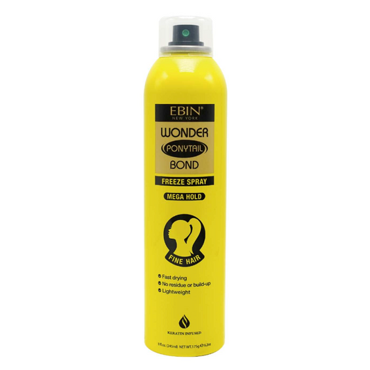 Ebin Wonder Ponytail Bond Freeze Spray - Mega Hold 245ml