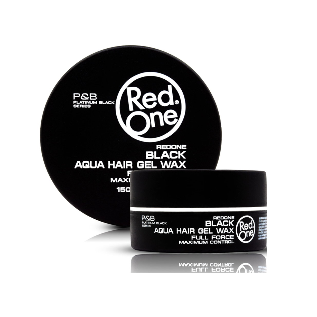 Red One Aqua Hair Wax Full Force Maximum Control - Black 150ml