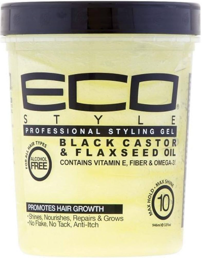 Eco Style Black Castor & Flaxseed Oil Gel