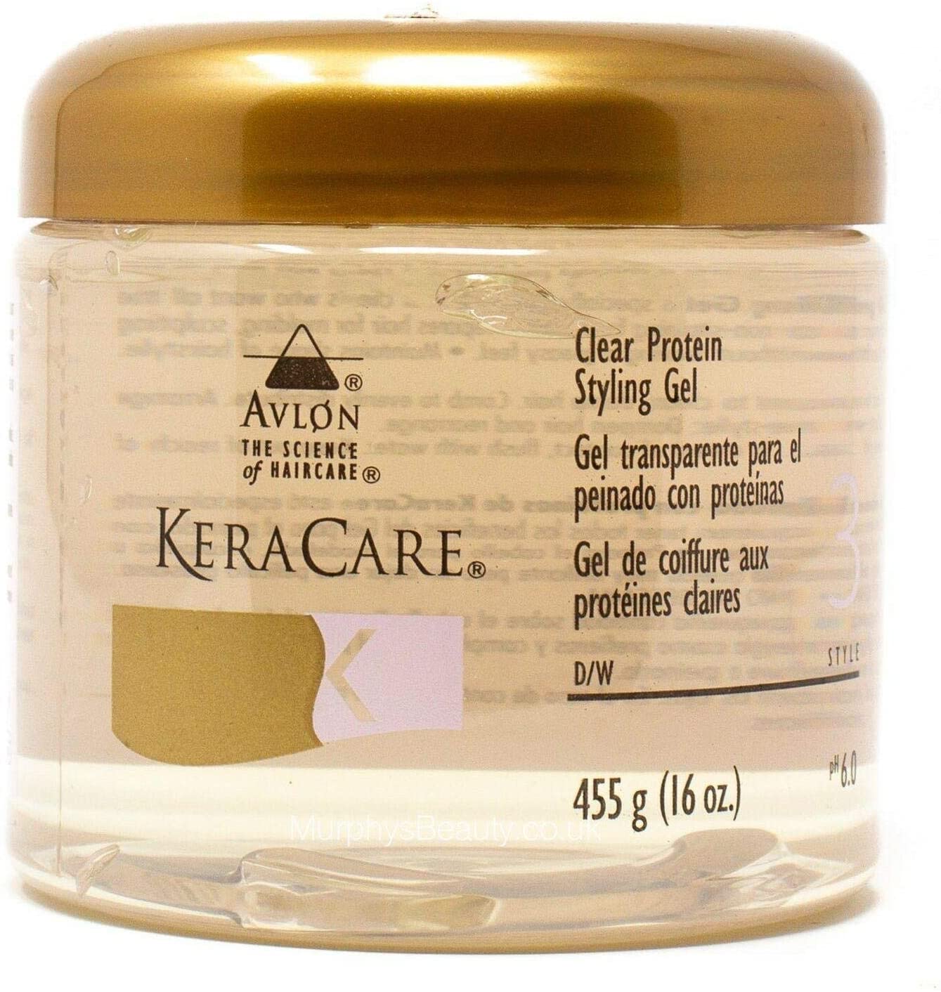 Keracare Clear Protein Styling Gel 16oz