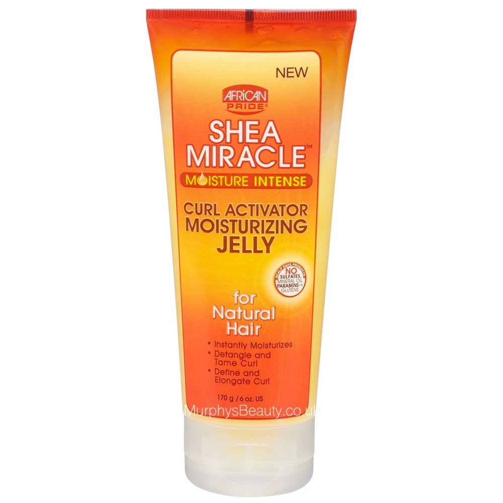 African Pride Shea Butter Miracle Moisture Intense Curl Activator Moisturising Jelly 170g