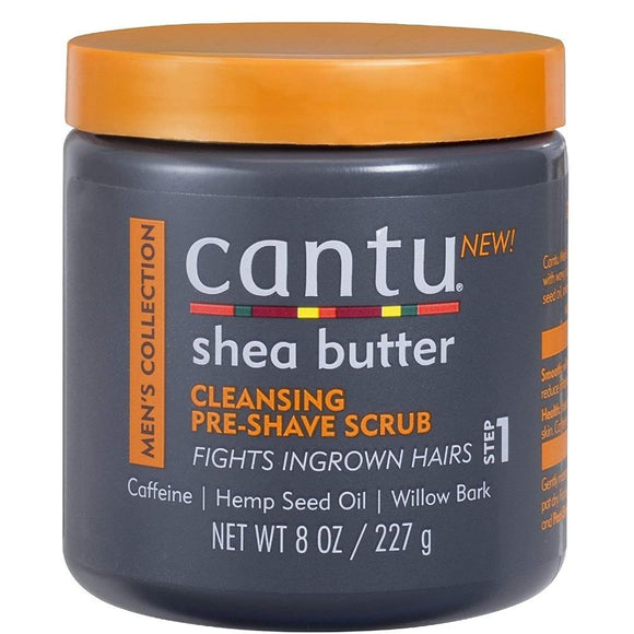 CANTU SHEA BUTTER MENS COLLECTION CLEANSING PRE-SHAVE SCRUB 227G