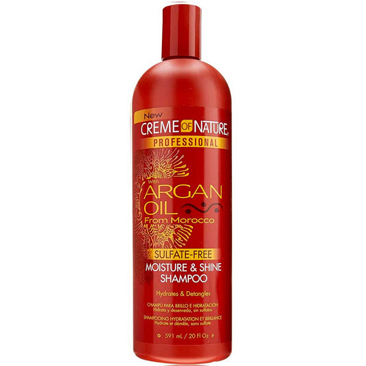 CON Argan Oil Moisture & Shine Sulfate Free Shampoo 20oz/591ml