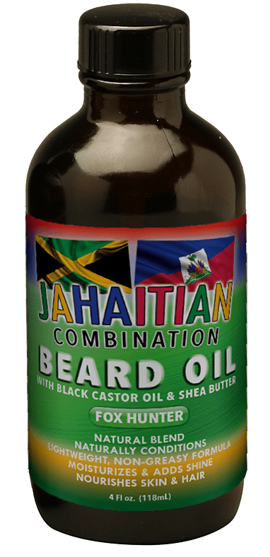 Jahaitian Beard Oil With Black Castor Oil And Shea Butter Fox Hunter 4oz