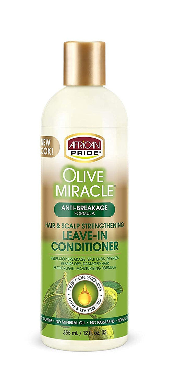 AFRICAN PRIDE OLIVE MIRACLE LEAVE-IN CONDITIONER TONIC 355ML