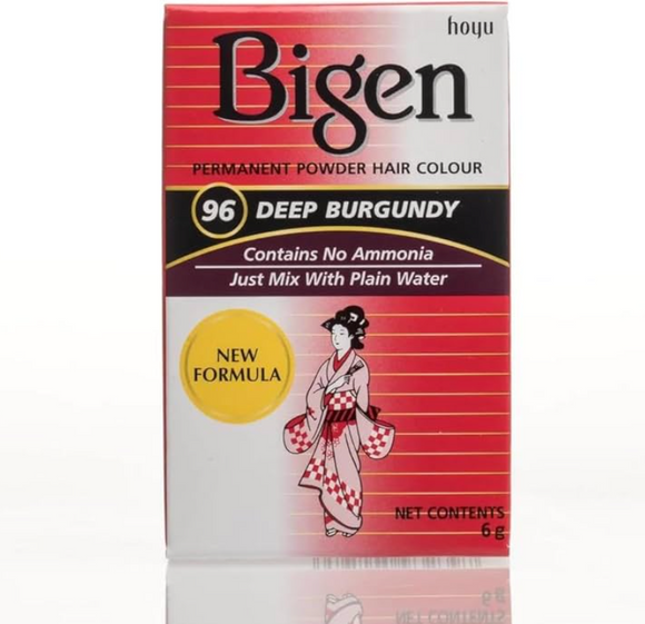 BIGEN DYE 96 HAIR COLOUR DEEP BURGUNDY