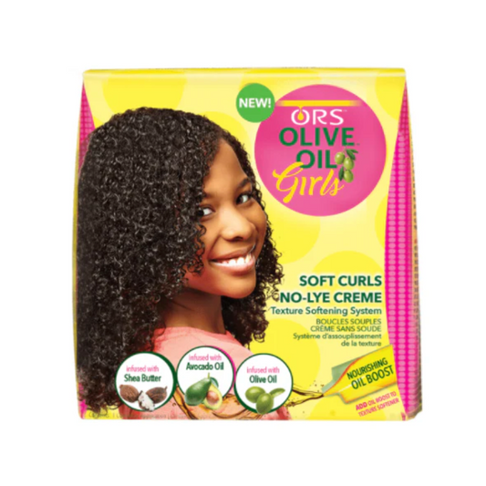 ORS Olive Oil Girls Soft Curls No Lye Creme Texture Softening System