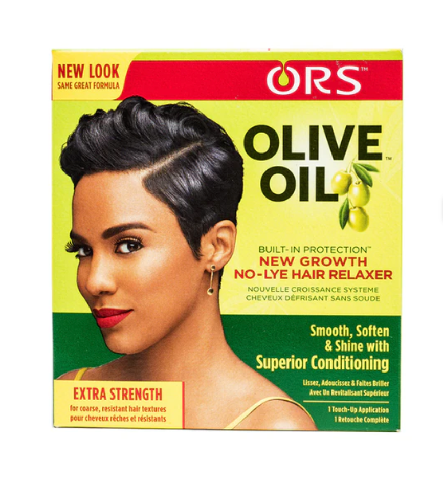 ORS Olive Oil Build In Protection New Growth No Lye Hair Relaxer Kit Extra Strength