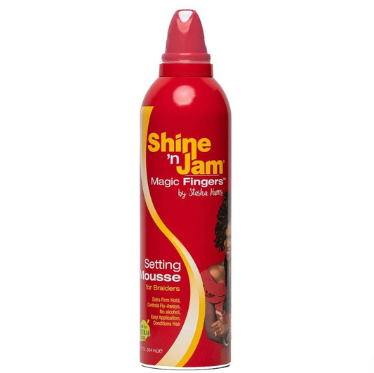 Shine 'n Jam Magic Fingers Setting Mousse For Braiders 12oz/354ml