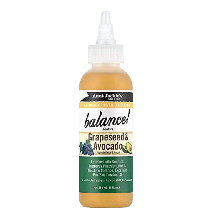 Aunt Jackies Balance! Grapeseed & Avocado Oil 118ml