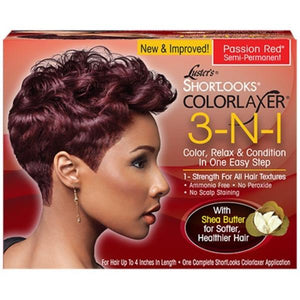 Lusters Pink Short Looks Color Relaxer Kit Red