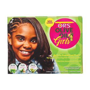 ORS Olive Oil Girls Built In Protection Plus No Lye Conditioning Hair Relaxer System Kit