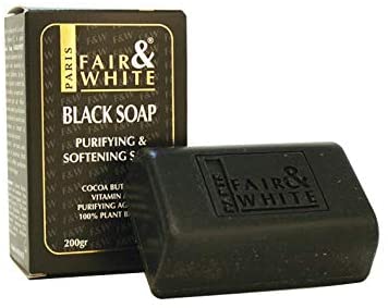 Fair & White Black Soap Purifying & Softening Soap 7oz