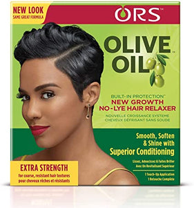 ORS Olive Oil Build In Protection New Growth No Lye Hair Relaxer Kit Extra Strength