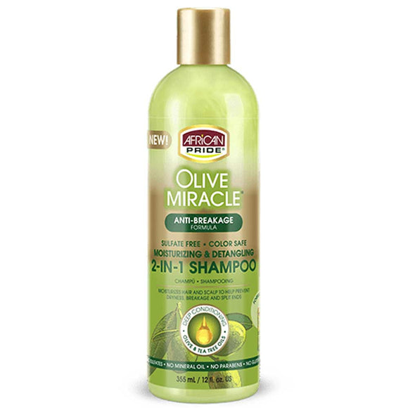 AFRICAN PRIDE OLIVE MIRACLE 2 IN 1 SHAMPOO & CONDITIONER