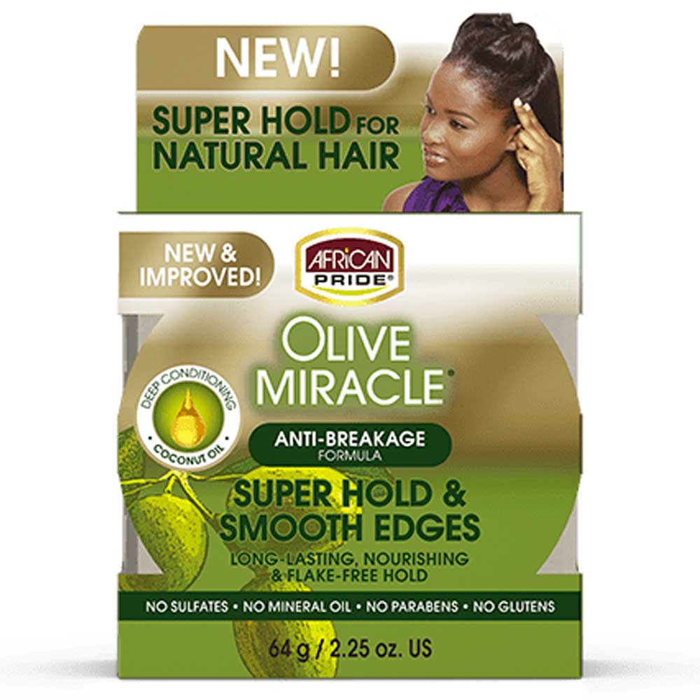 African Pride Olive Miracle Super Hold & Smooth Edges