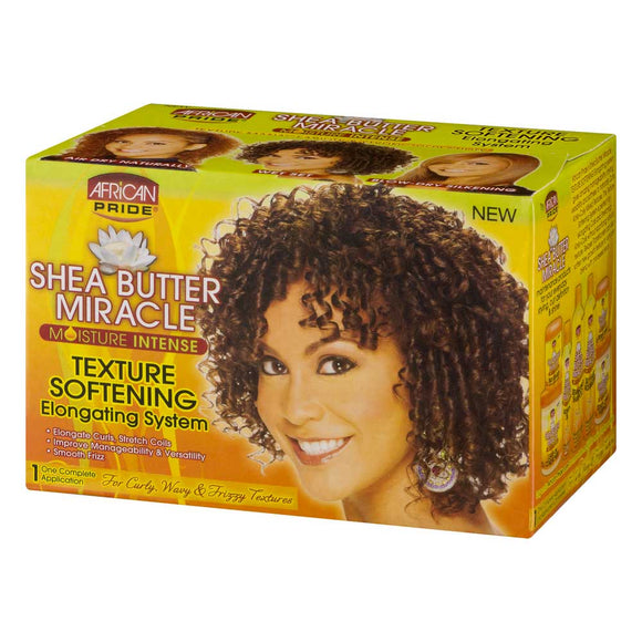 AFRICAN PRIDE SHEA  BUTTER MIRACLE MOISTURE INTENSE TEXTURE SOFTENING SYSTEM