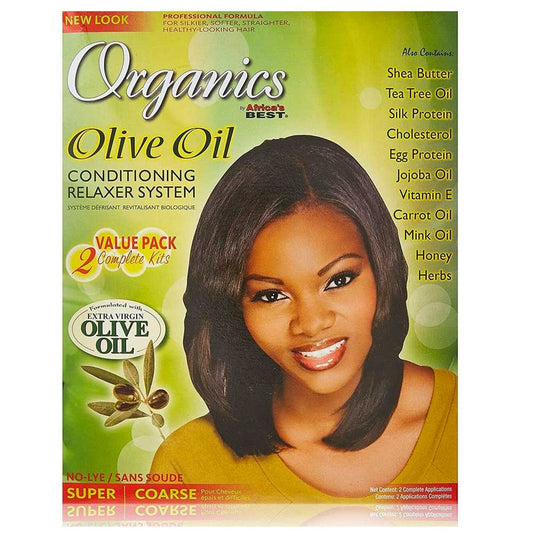 Africa's Best Originals Olive Oil Kit Hair Relaxer System Super