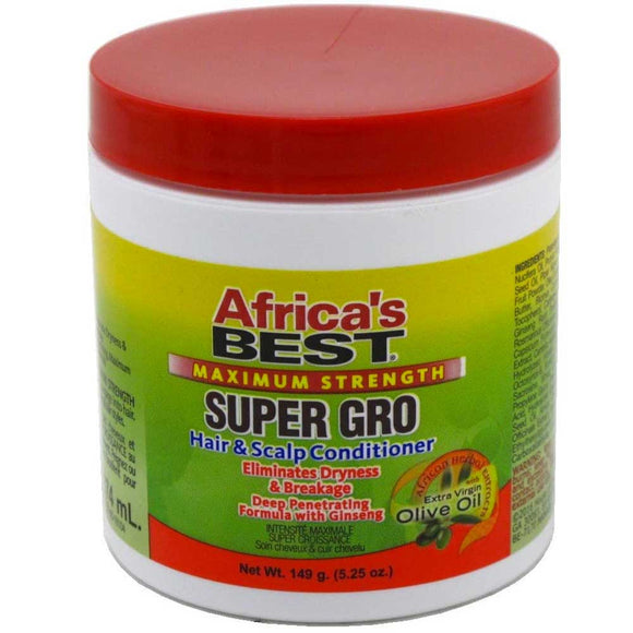 Africa's Best Super-Gro Maximum Hair & Scalp Conditioner 149 G