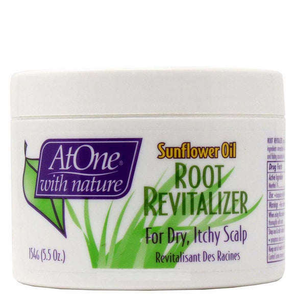 AT ONE WITH NATURE ROOT REVITALIZER FOR DRY ITCHY SCALP 154G