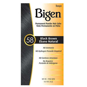 BIGEN DYE 58 HAIR COLOUR BLACK - BROWN