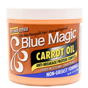 BLUE MAGIC CARROT OIL LEAVE-IN STYLING CONDITIONER 397G