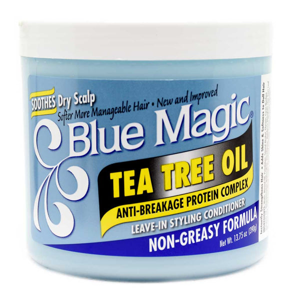 BLUE MAGIC TEA TREE OIL LEAVE-IN STYLING CONDITIONER 390G