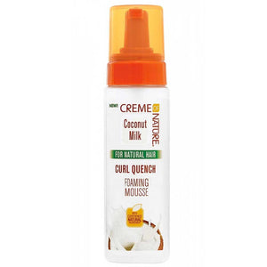 CREME OF NATURE COCONUT MILK CURL QUENCH FOAMING MOUSSE