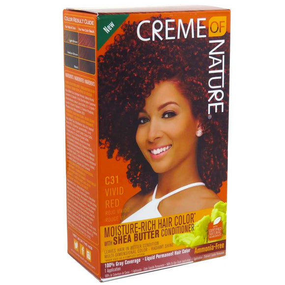 CREME OF NATURE COLOR C31 VIVID RED KIT
