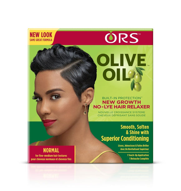 ORS Olive Oil Build In Protection New Growth No Lye Hair Relaxer Kit Normal