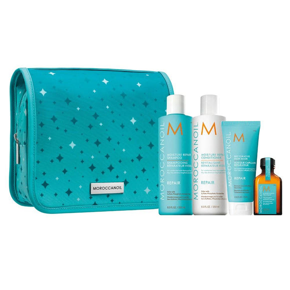 MOROCCANOIL MOISTURE REPAIR SHAMPOO CONDITIONER MASK OIL HOLIDAY GIFTSET