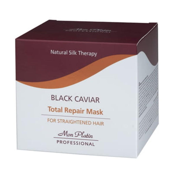 MON PLATIN PROFESSIONAL BLACK CAVIAR TOTAL REPAIR MASK FOR STRAIGHTENED HAIR 500ML