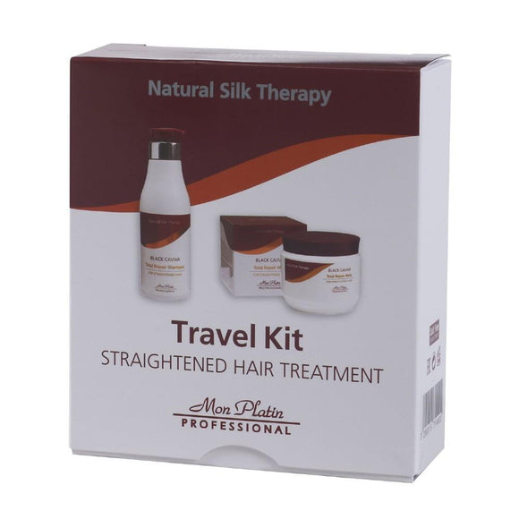 MON PLATIN PROFESSIONAL TRAVEL KIT FOR STRAIGHTENED HAIR SHAMPOO AND MASK