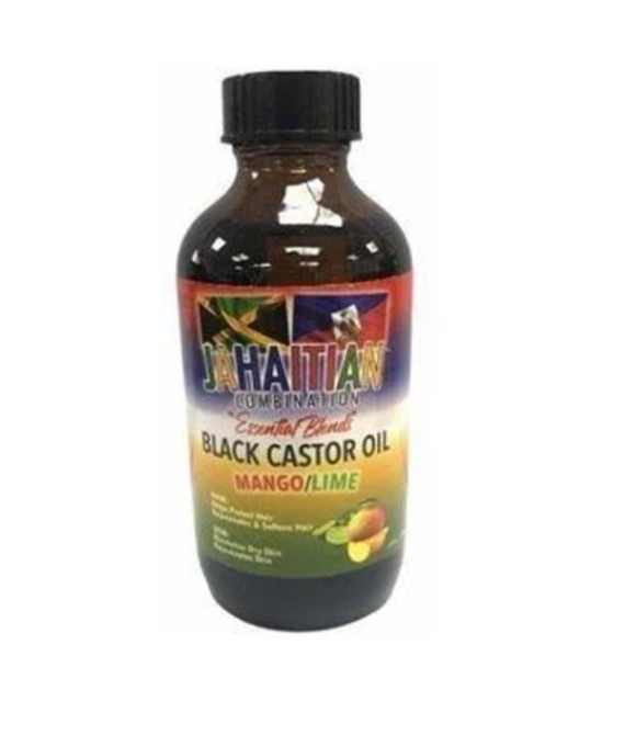 Jahaitian Essential Blends Black Castor Oil Mango/Lime 4oz