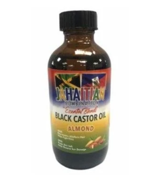 Jahaitian Essential Blends Black Castor Oil Almond 4oz