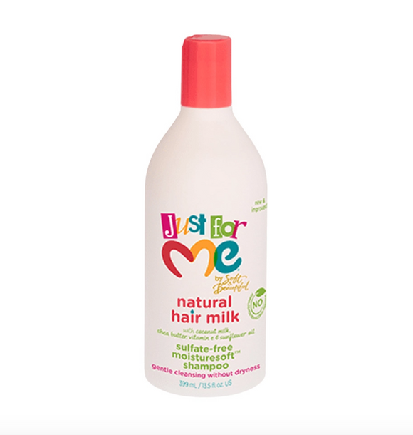 Just For Me Natural Hair Milk Sulfate free Moisturesoft Shampoo 13.5oz