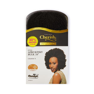 Cherish Bulk - Afro Kinky 24" ( Color: 1B )