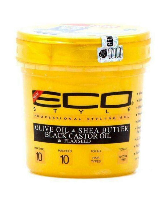 ECO STYLE GOLD OLIVE OIL & SHEA BUTTER STYLING GEL 16OZ