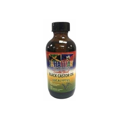 Jahaitian Essential Blends Black Castor Oil Eucalyptus 4oz