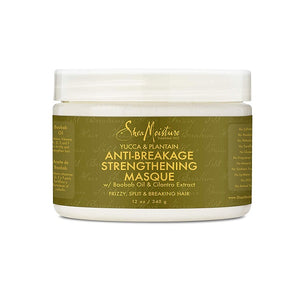 SHEA MOISTURE YUCCA & PLANTAIN ANTI-BREAKAGE STRENGTHENING MASQUE 12OZ